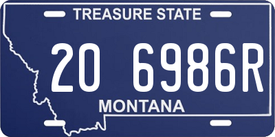 MT license plate 206986R
