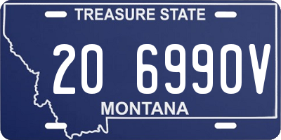 MT license plate 206990V