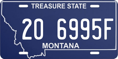 MT license plate 206995F