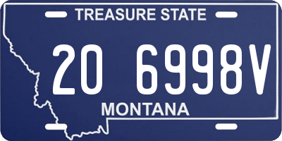 MT license plate 206998V