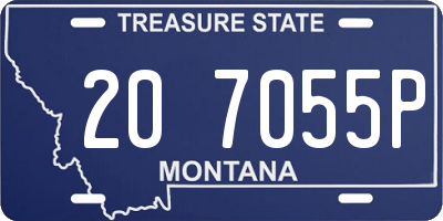 MT license plate 207055P
