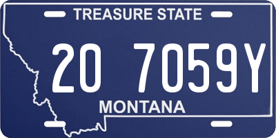 MT license plate 207059Y