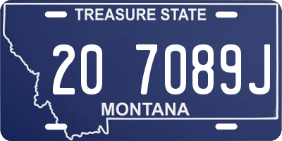 MT license plate 207089J