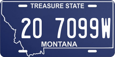 MT license plate 207099W