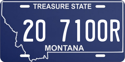 MT license plate 207100R