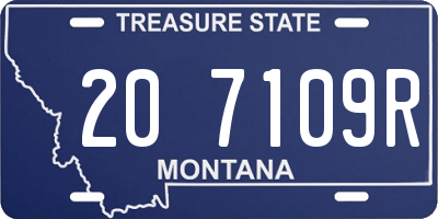 MT license plate 207109R