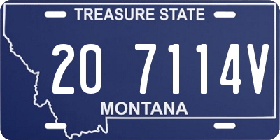 MT license plate 207114V