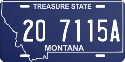 MT license plate 207115A