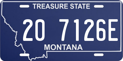 MT license plate 207126E