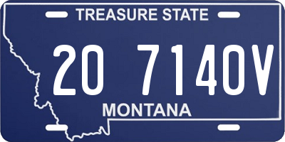MT license plate 207140V