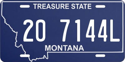 MT license plate 207144L