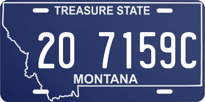 MT license plate 207159C