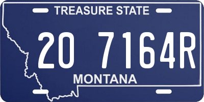 MT license plate 207164R