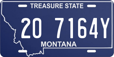 MT license plate 207164Y