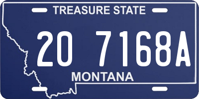 MT license plate 207168A