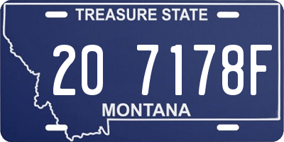 MT license plate 207178F