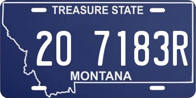 MT license plate 207183R