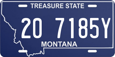 MT license plate 207185Y