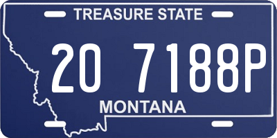 MT license plate 207188P