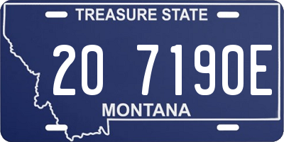 MT license plate 207190E