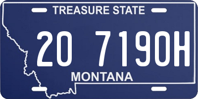 MT license plate 207190H