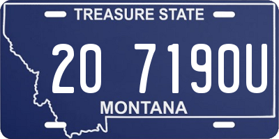 MT license plate 207190U