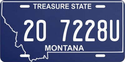 MT license plate 207228U