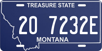 MT license plate 207232E