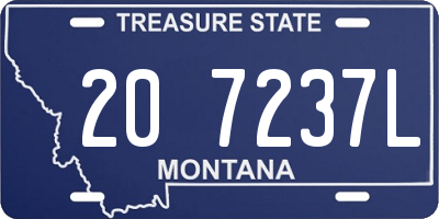 MT license plate 207237L