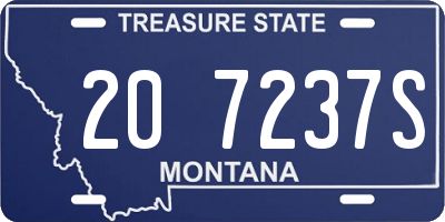 MT license plate 207237S