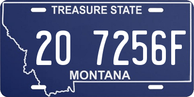 MT license plate 207256F