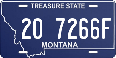 MT license plate 207266F