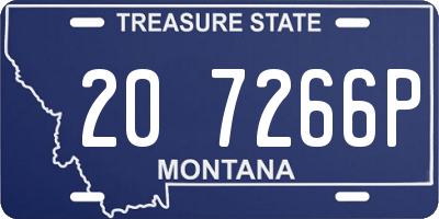 MT license plate 207266P