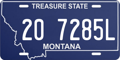 MT license plate 207285L