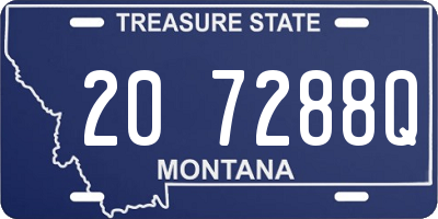 MT license plate 207288Q