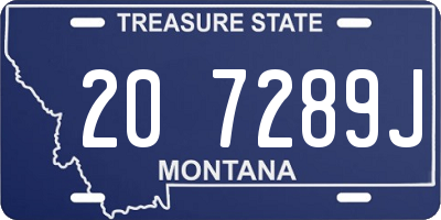 MT license plate 207289J