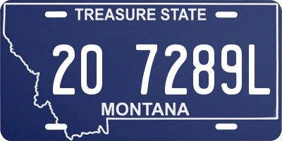 MT license plate 207289L