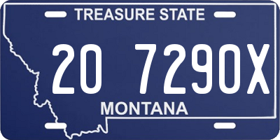 MT license plate 207290X