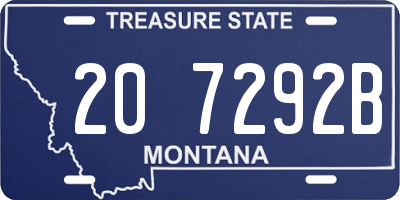 MT license plate 207292B