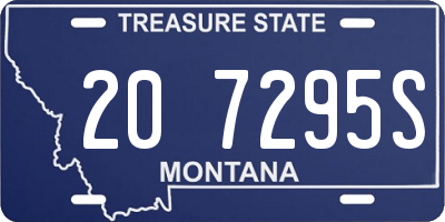 MT license plate 207295S