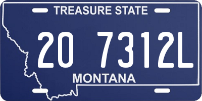 MT license plate 207312L