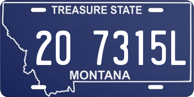 MT license plate 207315L