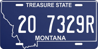 MT license plate 207329R