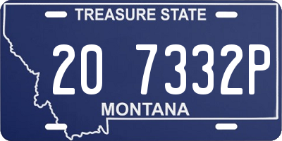 MT license plate 207332P