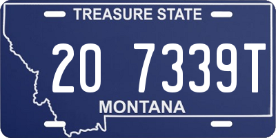 MT license plate 207339T
