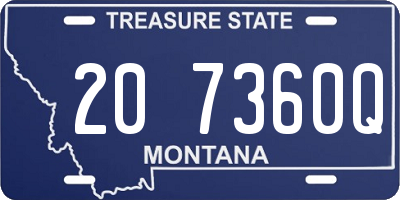 MT license plate 207360Q