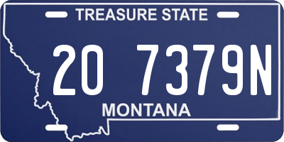 MT license plate 207379N