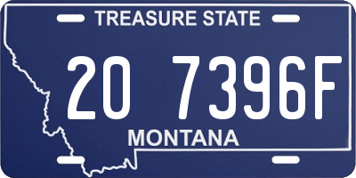 MT license plate 207396F