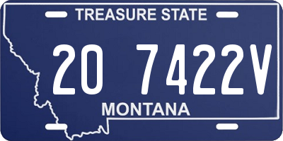 MT license plate 207422V