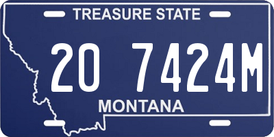 MT license plate 207424M
